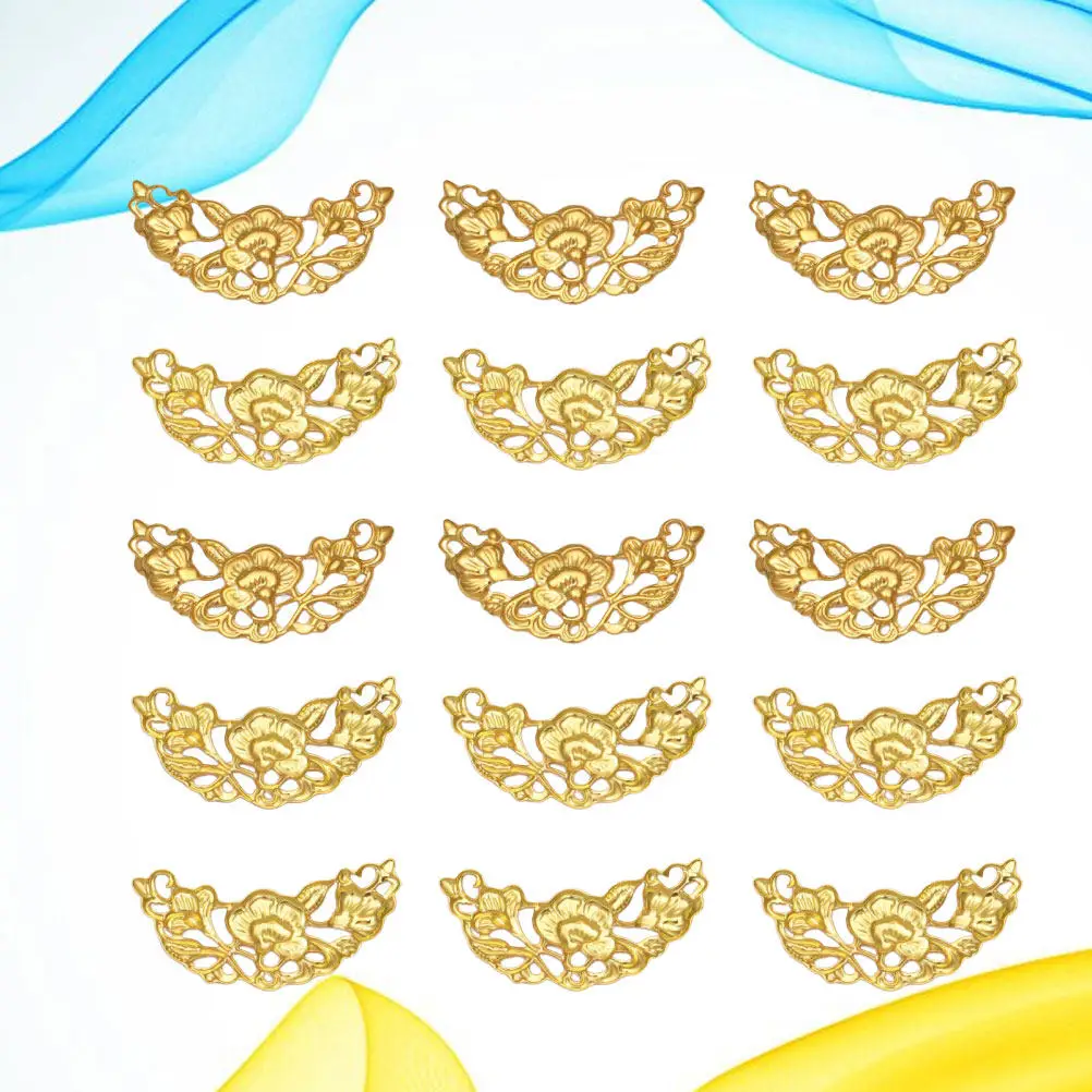 

100Pcs Crescent Hairpin Accessories Premium Iron Decorative DIY Wedding Hairband Charms Bridal Hairpin Supplies Golden