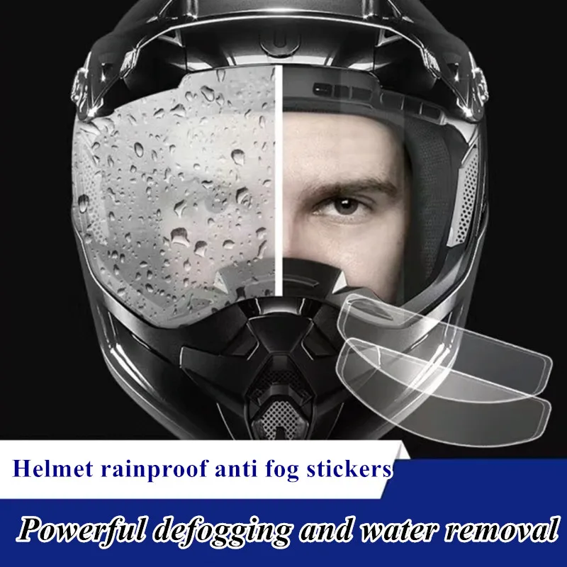 

Clear Helmet Anti-Fog Patch Film Rainproof Universal Lens Film For Motorcycle Visor Clear Fog Resistant Racing Accessories