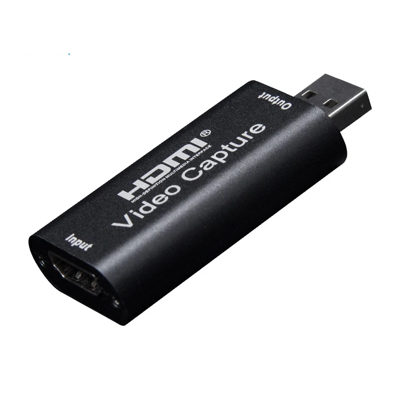 การ์ดแปลงสัญญาณ DTECH HDMI เป็น USB 2.0 จำนวน 2 ชิ้น รองรับความละเอียด 1080p 60hz การ์ดจับภาพวิดีโอเกม USB รองรับ 4k สำหรับการสตรีมสด
