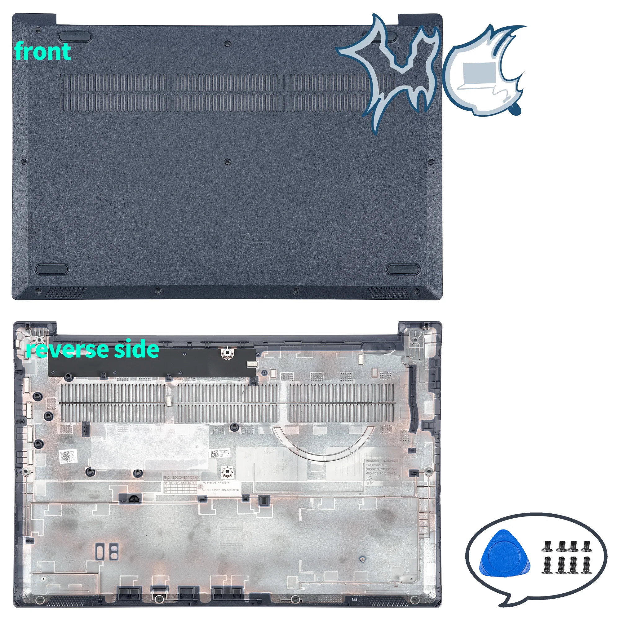 Laptop Housing Case For Ideapad 3 15IIL05 15ARE05 3-15ADA05 15IML05 15ITL05 2020 LCD Back Cover Bezel Bottom Hinges GS552