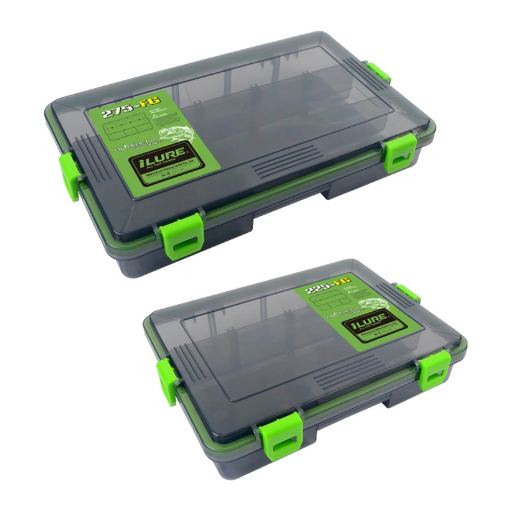2PCS Waterproof Fishing Tackle Box Fishing Lure Hook Storage Case Portable Tackle Multifunctional Organizer Fishing Boxes