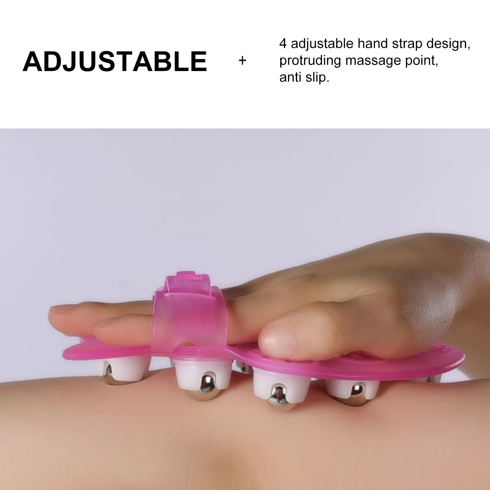 

2pcs Cat Shaped Massager 9 Rolling Metal Balls 360° Rotate Handheld Body Massager For Pain Relief Adjustable Size Perfect Gift