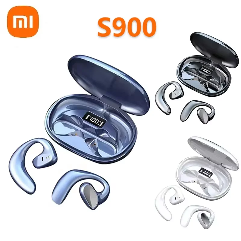 XIAOMI S900 Wireless Earphones Bluetooth Earbuds With Mic Ear-Hook Sports 9D Sound Headset Waterproof Noise Reduction Headphones