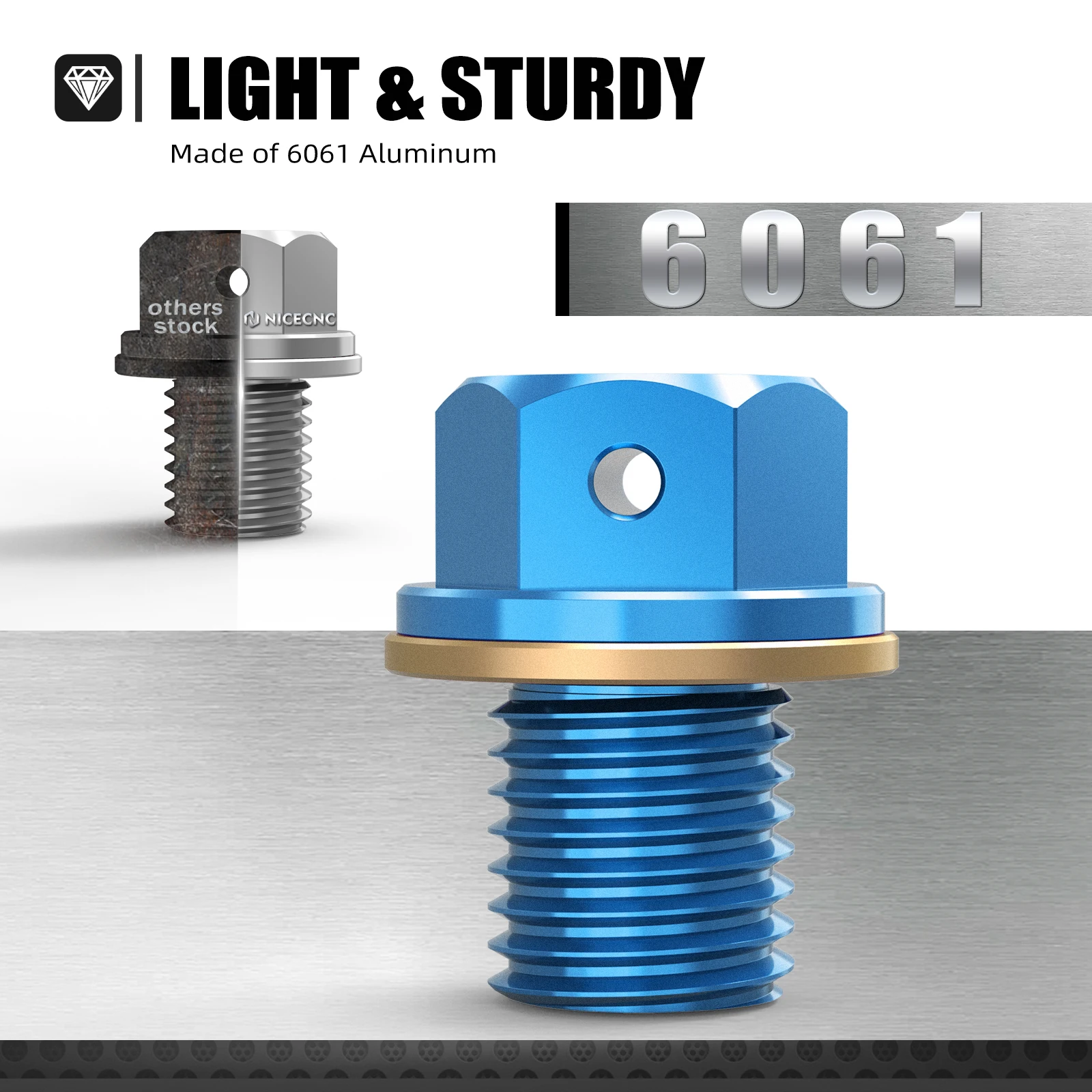 ヤマハ YZ 250/X Tricker Serow 250 XT250X WR250R/X カワサキ KLX150S KLX125 D-Tracker 125 KLX110/LM12x1.5 オイルドレンプラグボルト