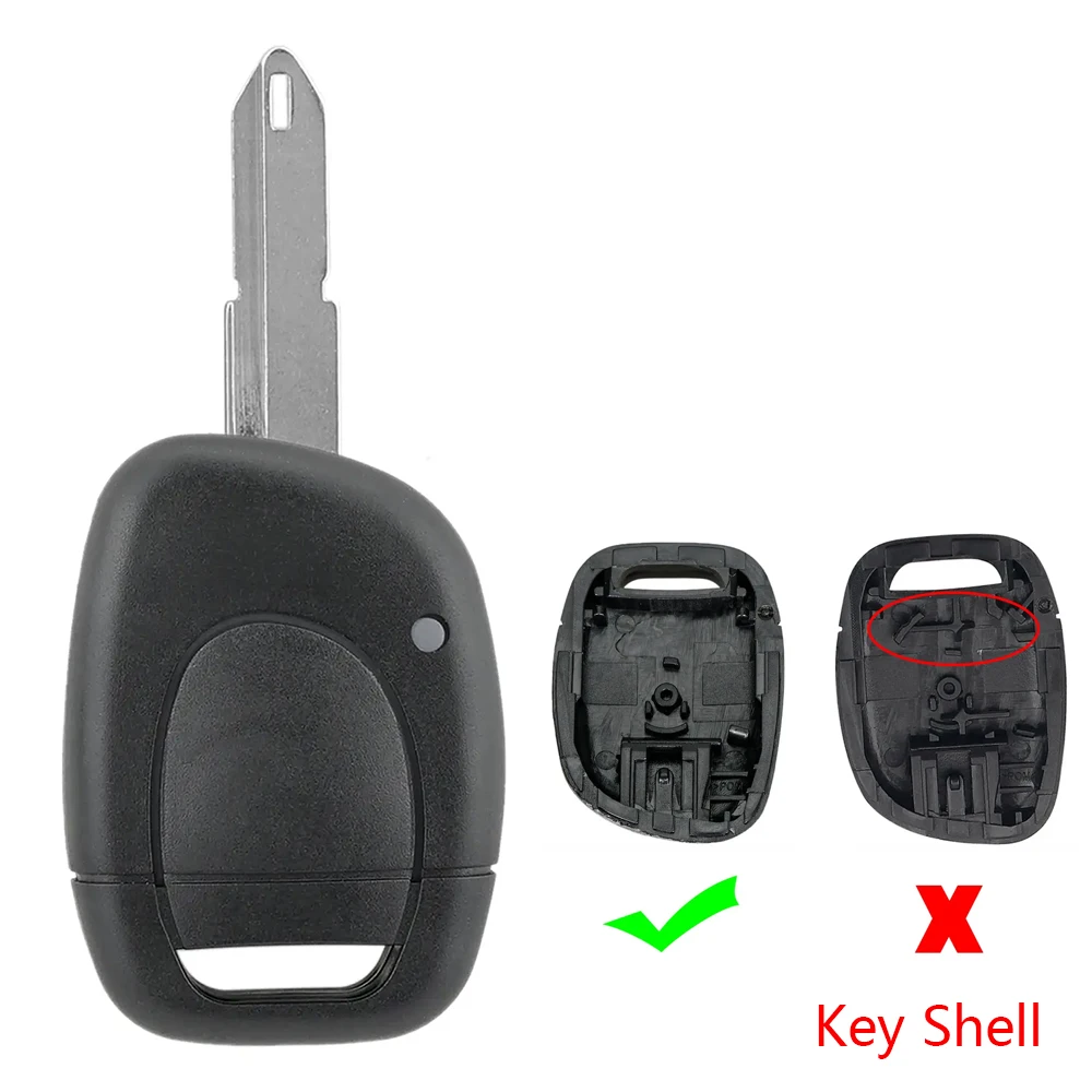 

Remote Key Fob Case 1 Button DIY Repair Shell For Renault Clio Mk2 Kangoo Twingo Master 2002-2008