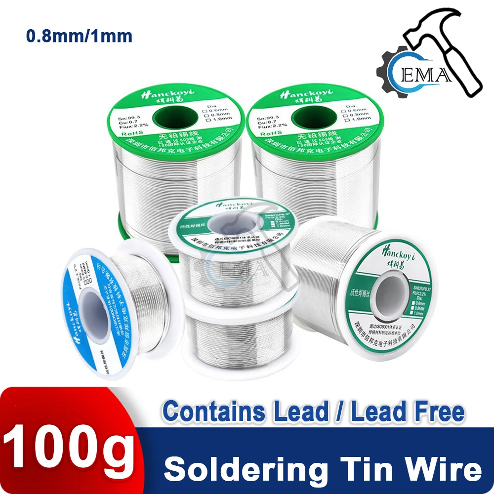 

Lead-free Solder Wire SN99.3 Cu0.7 Environmental Protection tin Wire Flux Reel Welding line Soldering Wire Roll High Purity