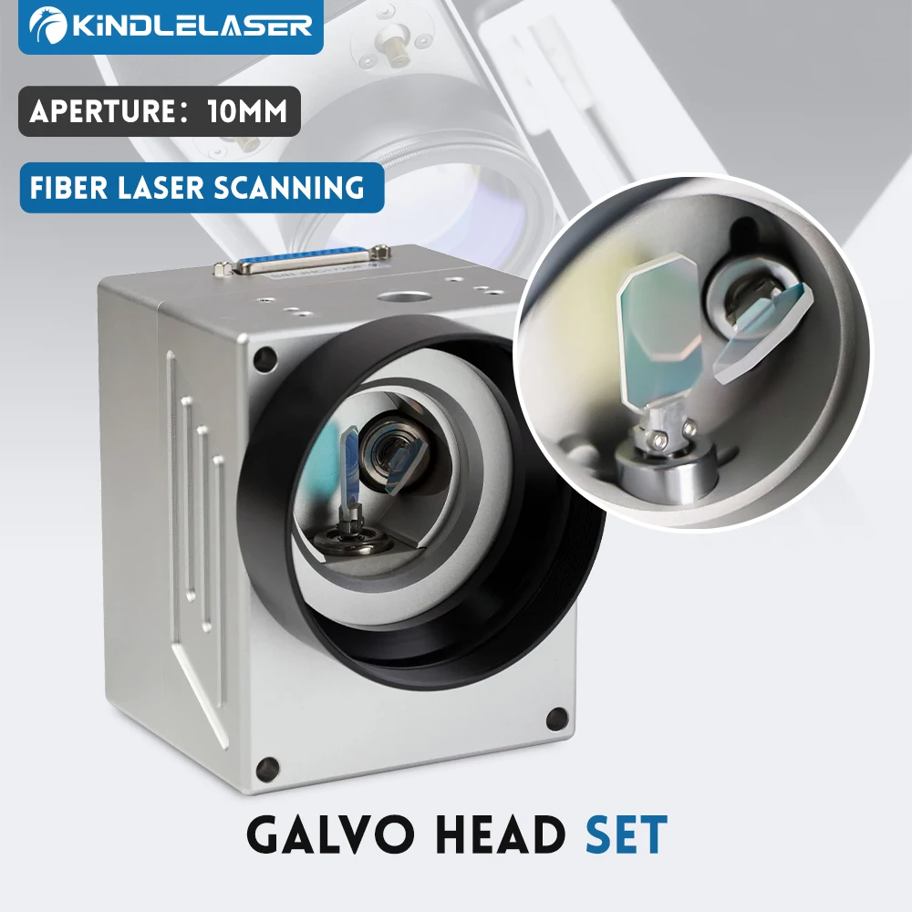 KINDLELASER 1064nm Fiber Laser Scanning Galvo Head SG7110 Input Aperture 10mm for Fiber Laser Marking