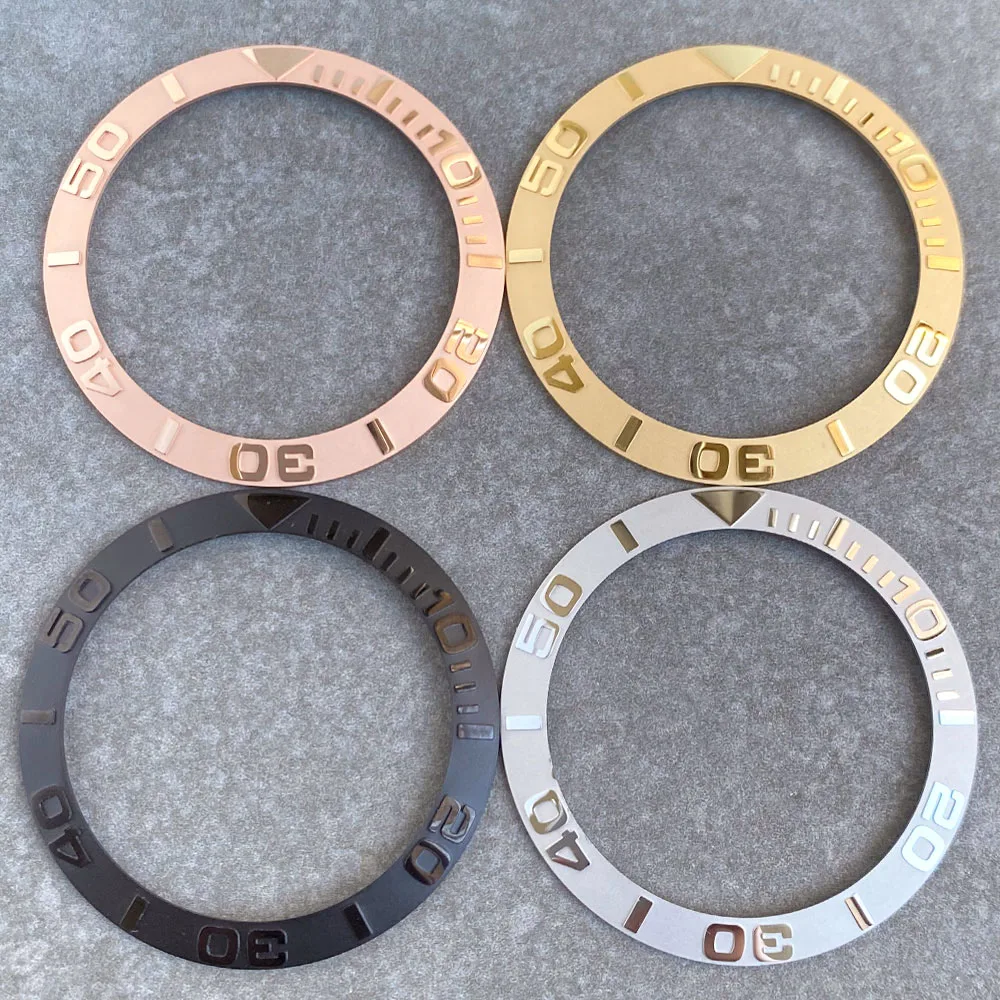 

Ceramic Slope 38mm*30.6mm Watch Bezel Insert Black/Rose Gold/Gold/Silver Ring Parts Fit for 40mm SUB Men's Automatic Watch