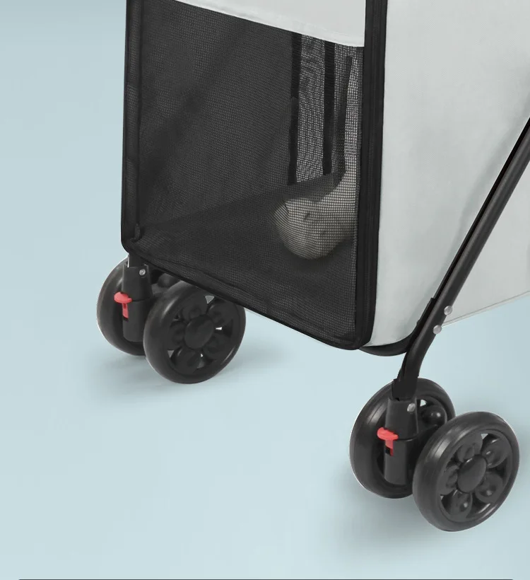 Medium To Large Dog Pet Stroller Multifunctional and Foldable Suitable for Outdoor Travel, Large Size for Commuting and Portable