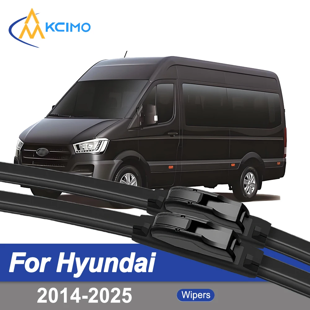 

Premium Rubber Durable Silent Windshield Wiper Blades 2pcs for Hyundai H350 2014-2025 Solati Solati H350
