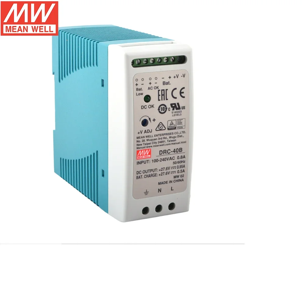 

MEAN WELL DRC-40 DRC-40A DRC-40B 40W Single Output with Battery Charger (UPS Function) DRC-40 series
