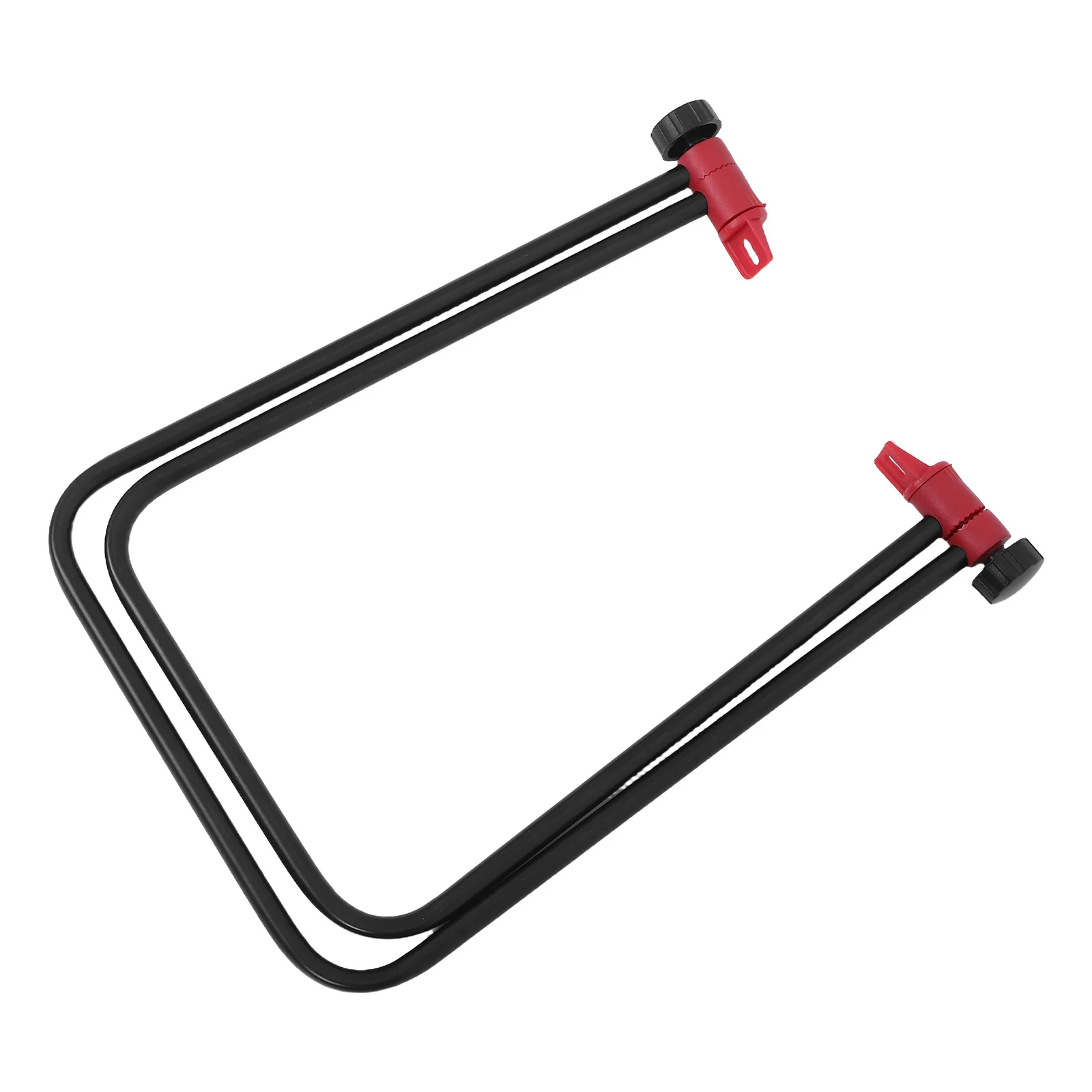 

Sturdy Bike Support Bracket Folding Kickstand Black Heavy Duty Iron Frame Holder Non-Slip Base Adjustable Height Bike Repair