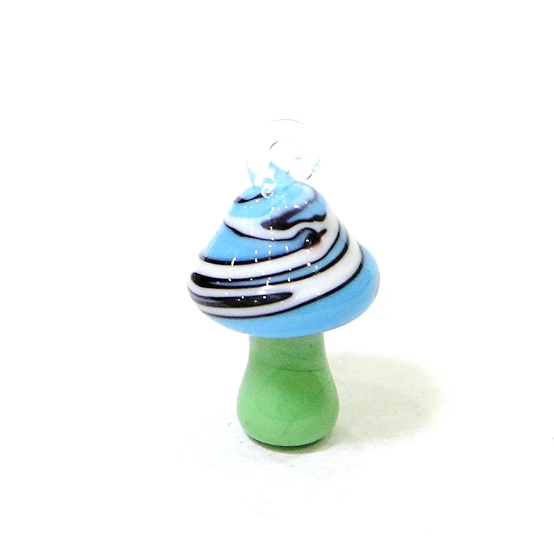 2Pcs Cute Mushroom Charms Glass Pendant Woman Diy Jewelry for Necklace Bracelet Earring Making Accessories Easter Decor Supplies