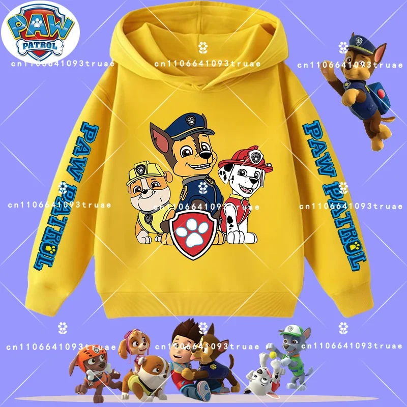Children's hooded sweatshirt - PAW Patrol boys' sport shirt with cartoon print - Spring/Summer long-sleeved pullover casual top