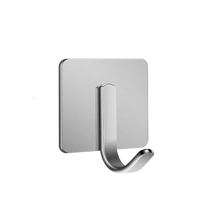 Stainless steel 304 hook adhesive , kitchen bathroom wall, strong and seamless , metal  behind door