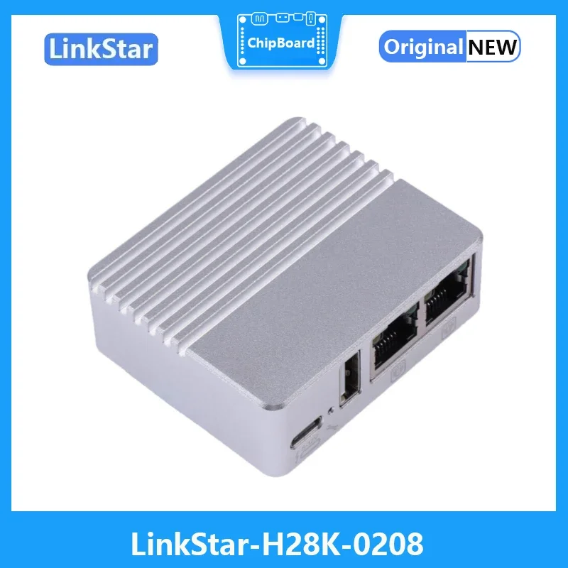 Seeed LinkStar-H28K-0208, RAM 2GB และ eMMC 8GB, Quad-core, พอร์ต Gigabit PCIE/RGMII, เราเตอร์สําหรับเดินทาง