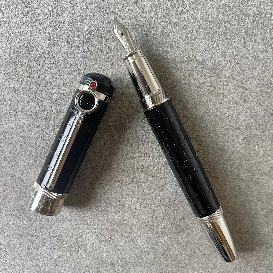 قلم Arthur Round المكبر الزجاجي الفاخر mb Nib Rollerball Ballpoint Fountain Premium Executive Gift مجموعة دفعات صغيرة #4