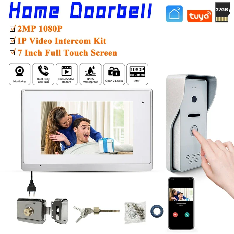 

High Temperature -40℃~70℃ Multi Apartments Smart Intercom Tcp/Ip Wire Hot Sale Home Security Supplies Poe Villa Hot Sale