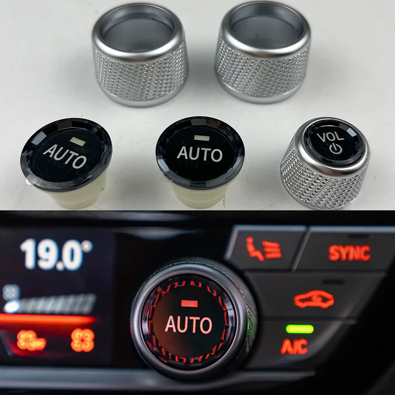 

Crystal Air Conditioning Buttons Switch Cover Stickers Trim For BMW 5 6 7 f10 f18 f11 f12 f13 f01 f02 f15 f16 car volume button