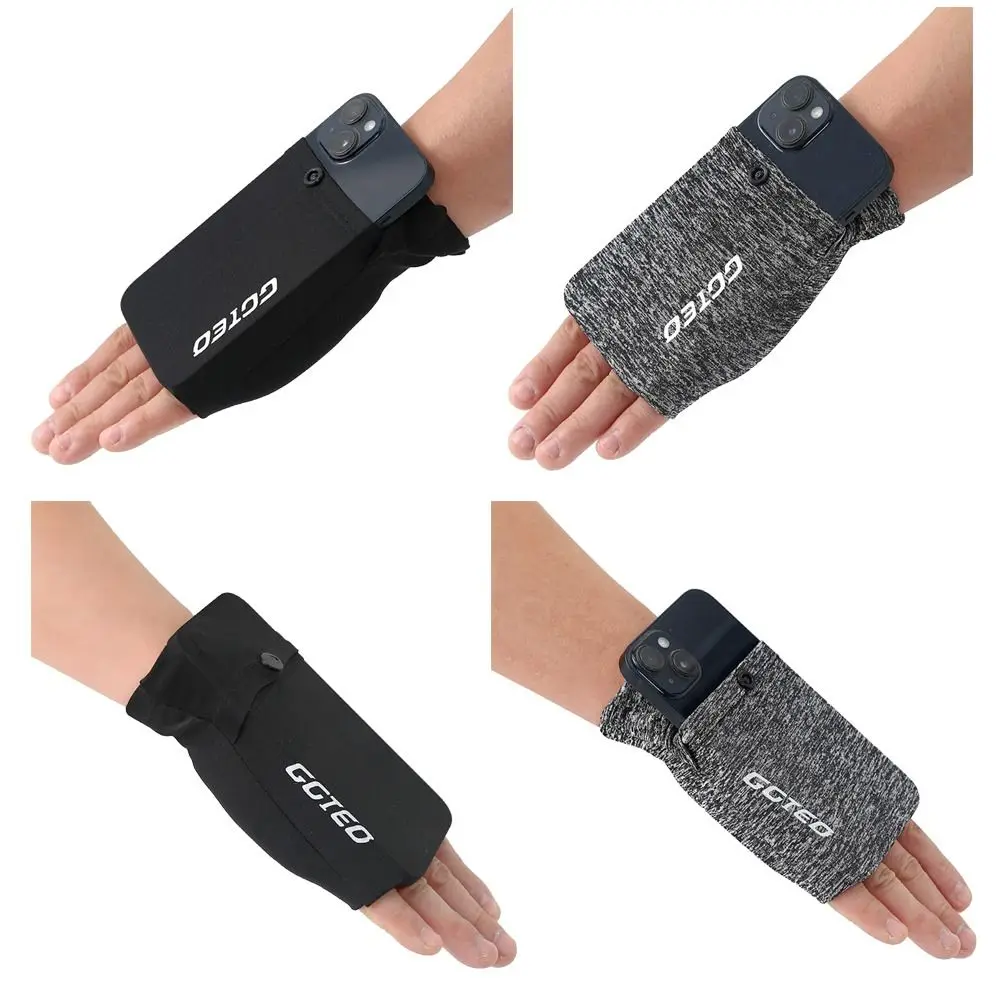 

Черно-серая спортивная сумка для телефона, защита для телефона (правая/левая сторона), спортивный аксессуар, функция хранения, сумка для хранения на запястье, для тренировок в спортзале