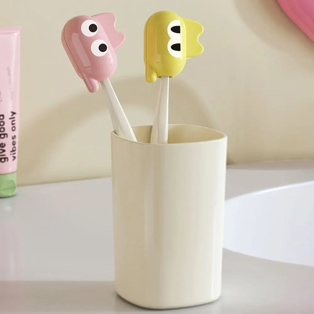 Plastic Toothbrush Head Protective Cover Brush Protect Cat Shape Toothbrush Case Cap Portable Toothbrush Storage Organizer
