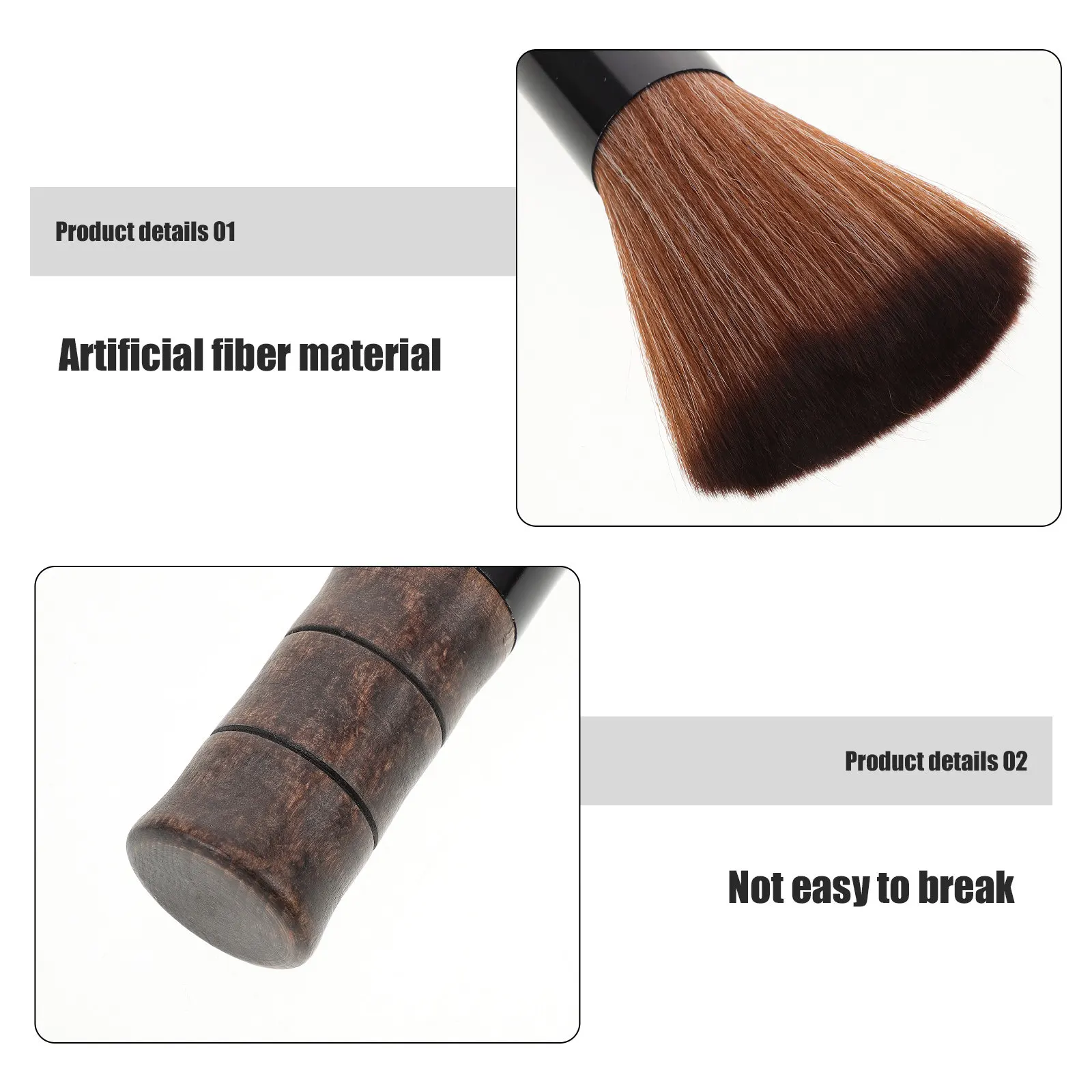 Beard Brush for Men Small Wooden Handle Bristle Cleaning Mustache Grooming Hair Styling Barber Tool