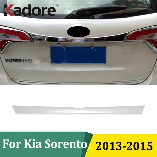 

For KIA Sorento 2013 2014 2015 ABS Chrome Rear Tailgate Trunk Lid Tail Gate Protector Back Trunk Cover Trim Car Accessories