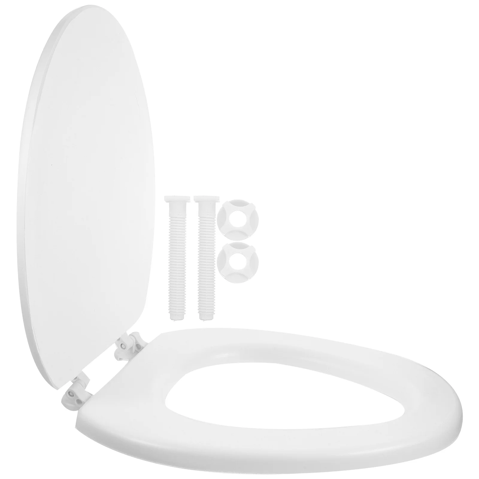 

Toilet Seat Soft Potty Bathroom Replacement White V-Shaped Thickened Comfortable Silent Closing Smooth Surface Fits