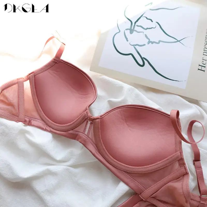 Brand New Halter Bra Set Sexy Brassiere Women Underwear Cotton Thick Embroidery Lace Lingerie Set Push-Up Bras Plus Size C D Cup