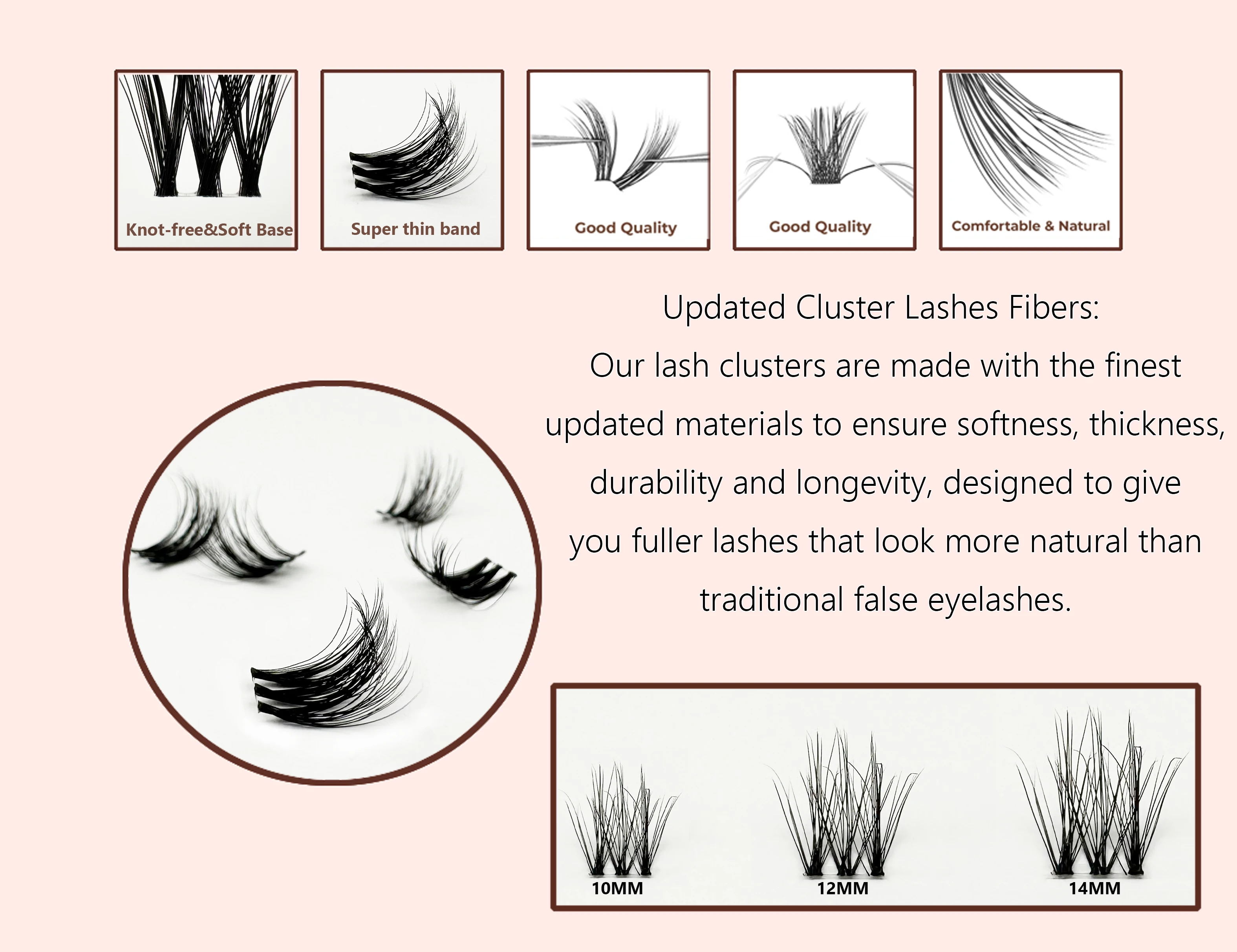 3D Fluffy Luxury DIY Clusters Eyelash Extensions Pre-Mapped Segemented Wispy Individual Lashes Best Quick Lash Private Logo