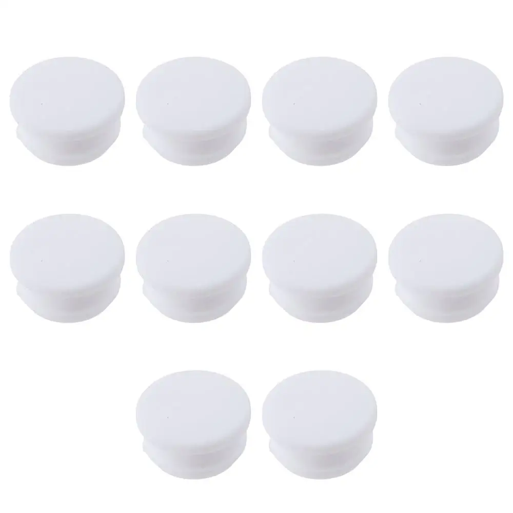 

10PCS Waterproof Flush Type Panel Snap in Locking Hole Plugs Round White Rubber Panel Seal Cover Silicone Sealing Plugs