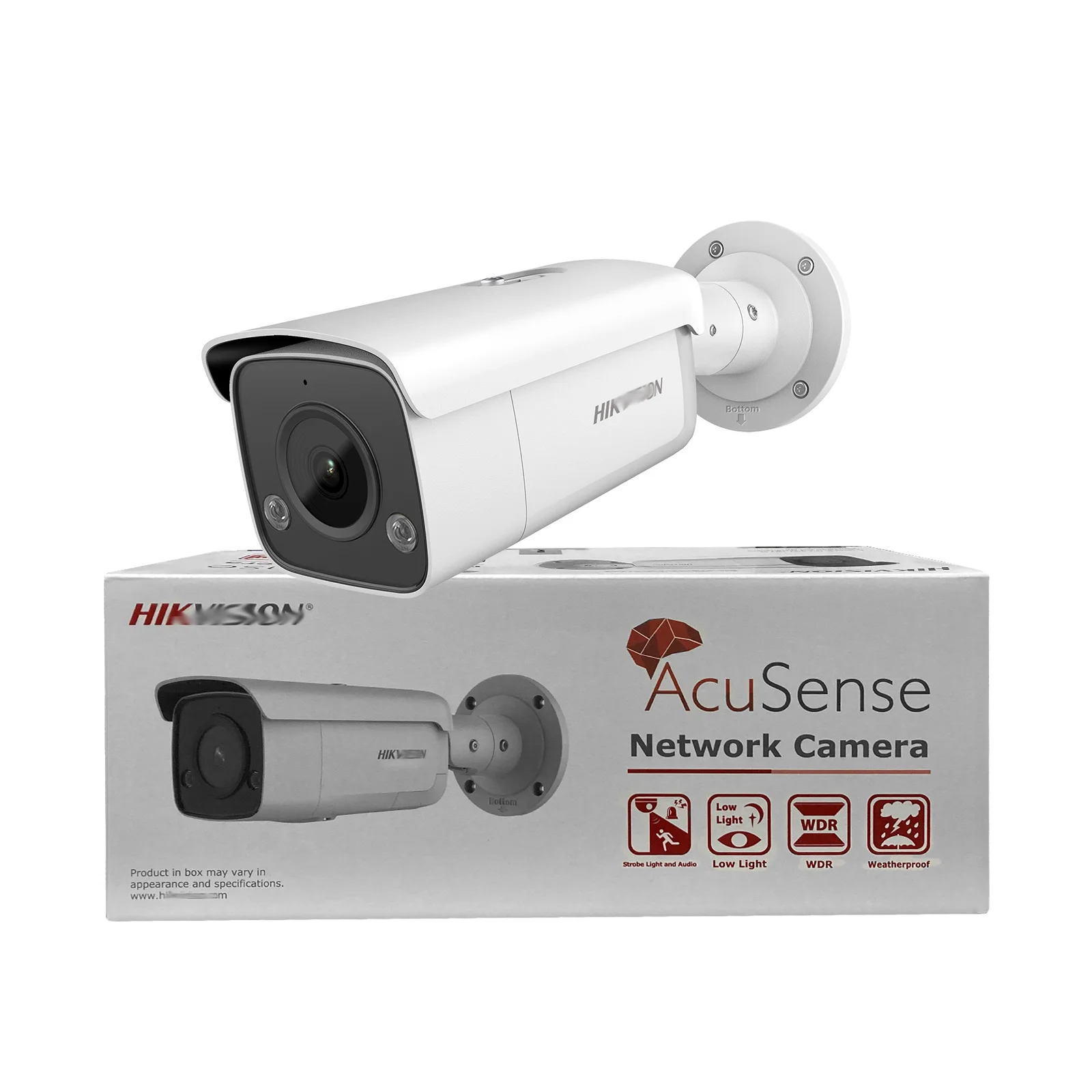 AcuSense 정품 얼굴 캡처 모션 감지 고정 불릿 네트워크 카메라, DS-2CD2T86G2-2I/4I, 8mp, 4K, IR 80m