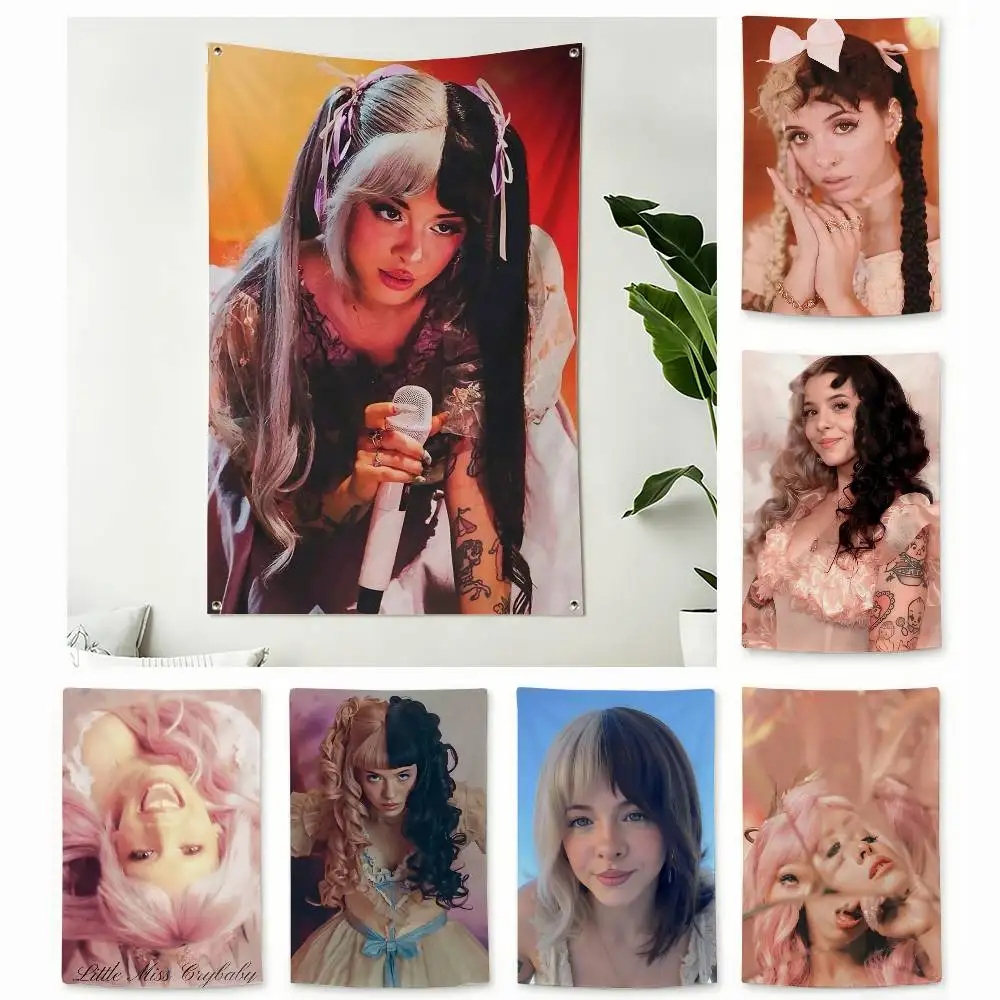 Melanie Martinez H-Hades Home Decor Wall Hanging Vertical Flags Indoor Outdoor