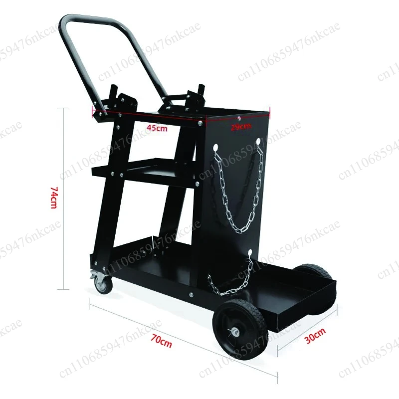 Electric Welding Machine Trolley, Shielded Drawer Mobile Tool Cart Hand-Pulled for Auto Repair