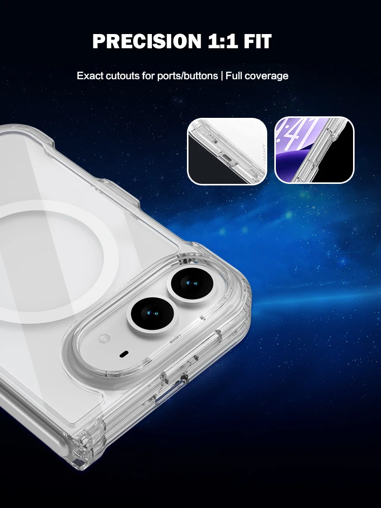 Für iPhone 18 Ultra Hülle Magnetische Hartabdeckung TPU+PC Klare Sturzsichere Handyhülle Für iPhone 18 Ultra – Detail 10