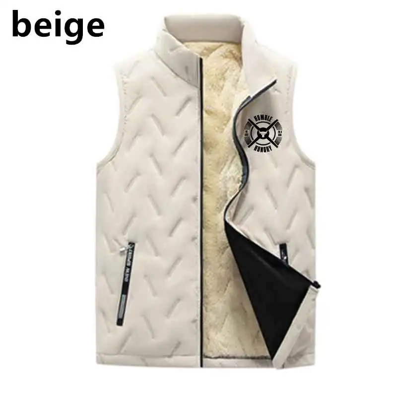 الشتاء الرجال صدرية دافئة سترة النسخة الكورية جيب سستة أكمام موضة الصوف مبطن رشاقته الوقوف طوق تشغيل أبلى