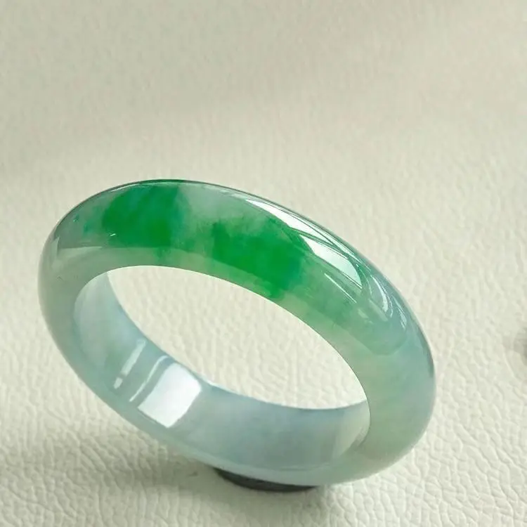 Top Selling Natural Jade Stone Bracelet Elegant Emerald-green Bangles Delicate Jewelry Accessories Crafts Gifts