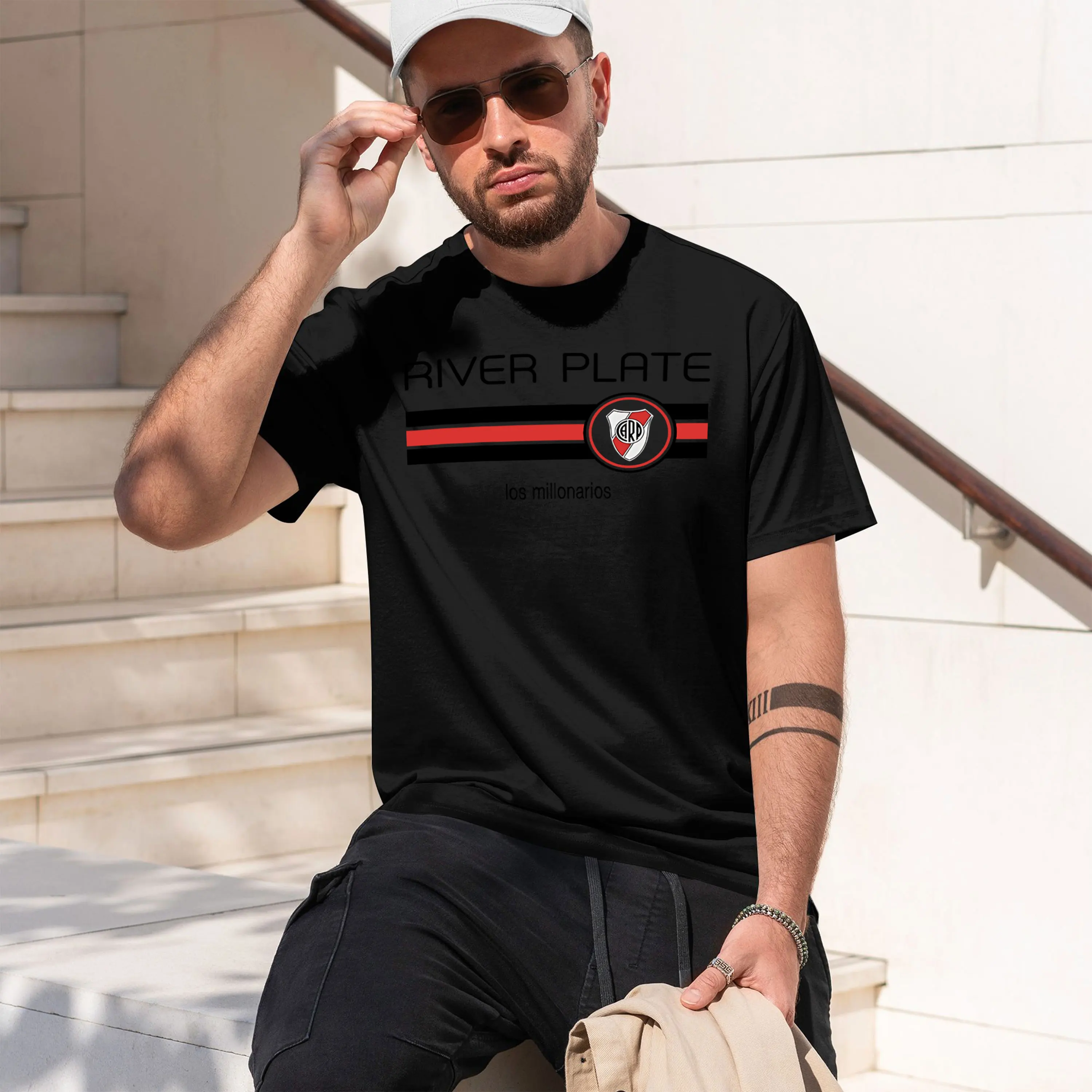 RIVER PLATE 2026 New Model Men’s Short-sleeve crewneck T-Shirt Classic Casual Multiple Colors and Sizes for Daily Wear All-Day C