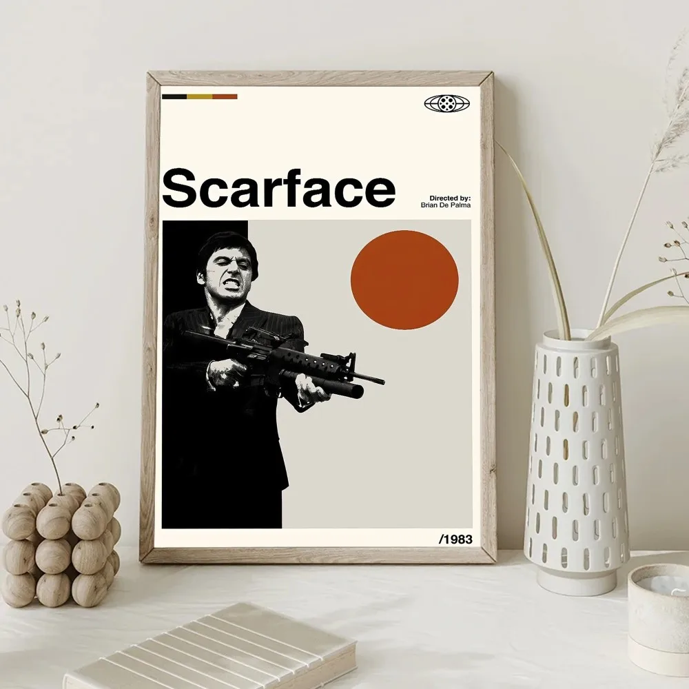 Scarface Tony Montana Poster Posters Kraft Paper Vintage Poster Wall Art Painting Study Aesthetic Art Small Size Wall Stickers