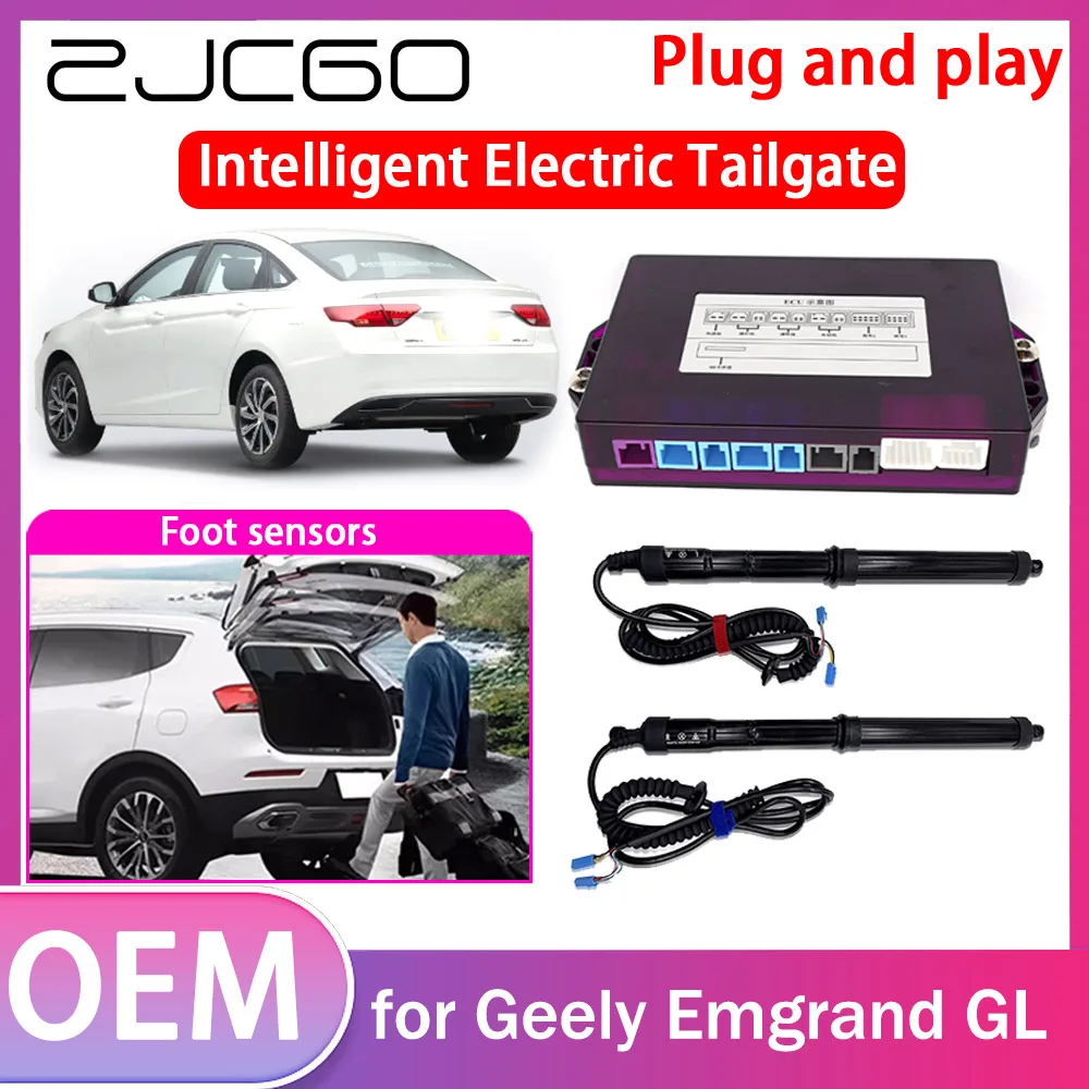 

ZJCGO Electric Tailgate Lift Drive Trunk Opening Tail Gate Lift Soft Close Car Door for Geely Emgrand GL 2016~2023