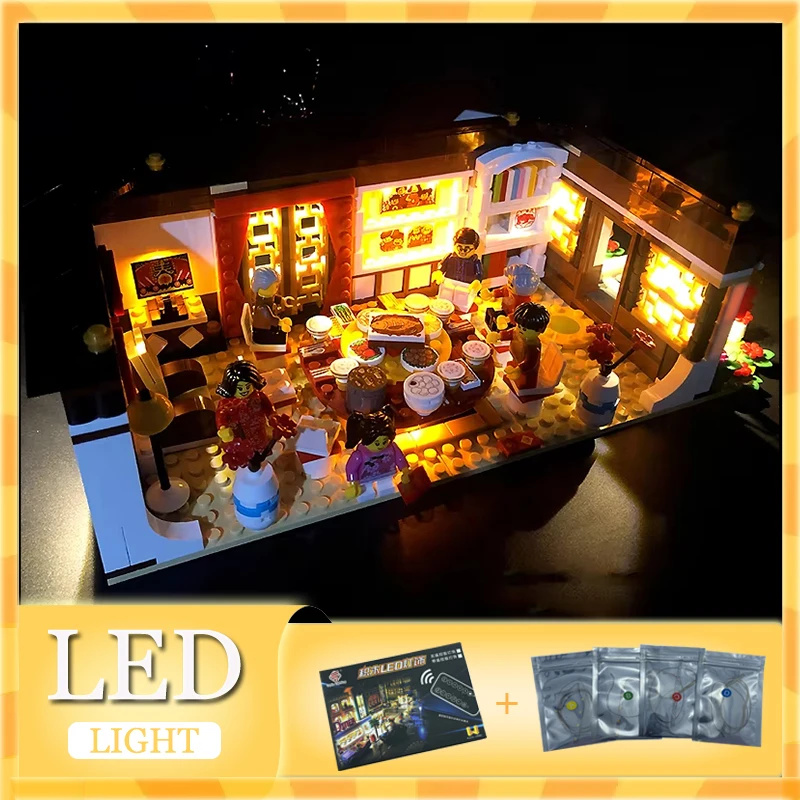 LEGO 80101 중국 새해 전야 디너 빌딩 블록, DIY LED 조명 키트, 블록 모델 없음