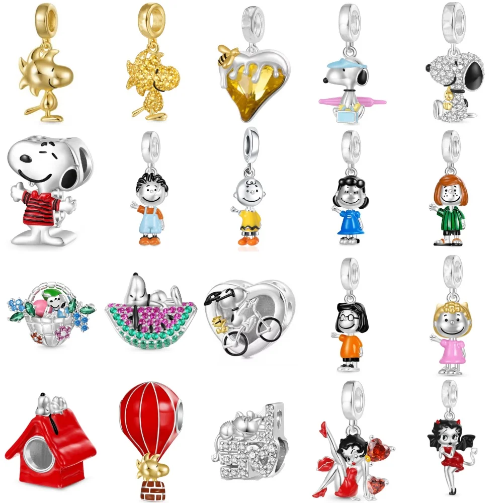 

Hot Selling 925 Silver,RedHouse Bead Boy ,Girl Pendant Suitable for European Original Bracelet DIY Accessories Exquisite Jewelry