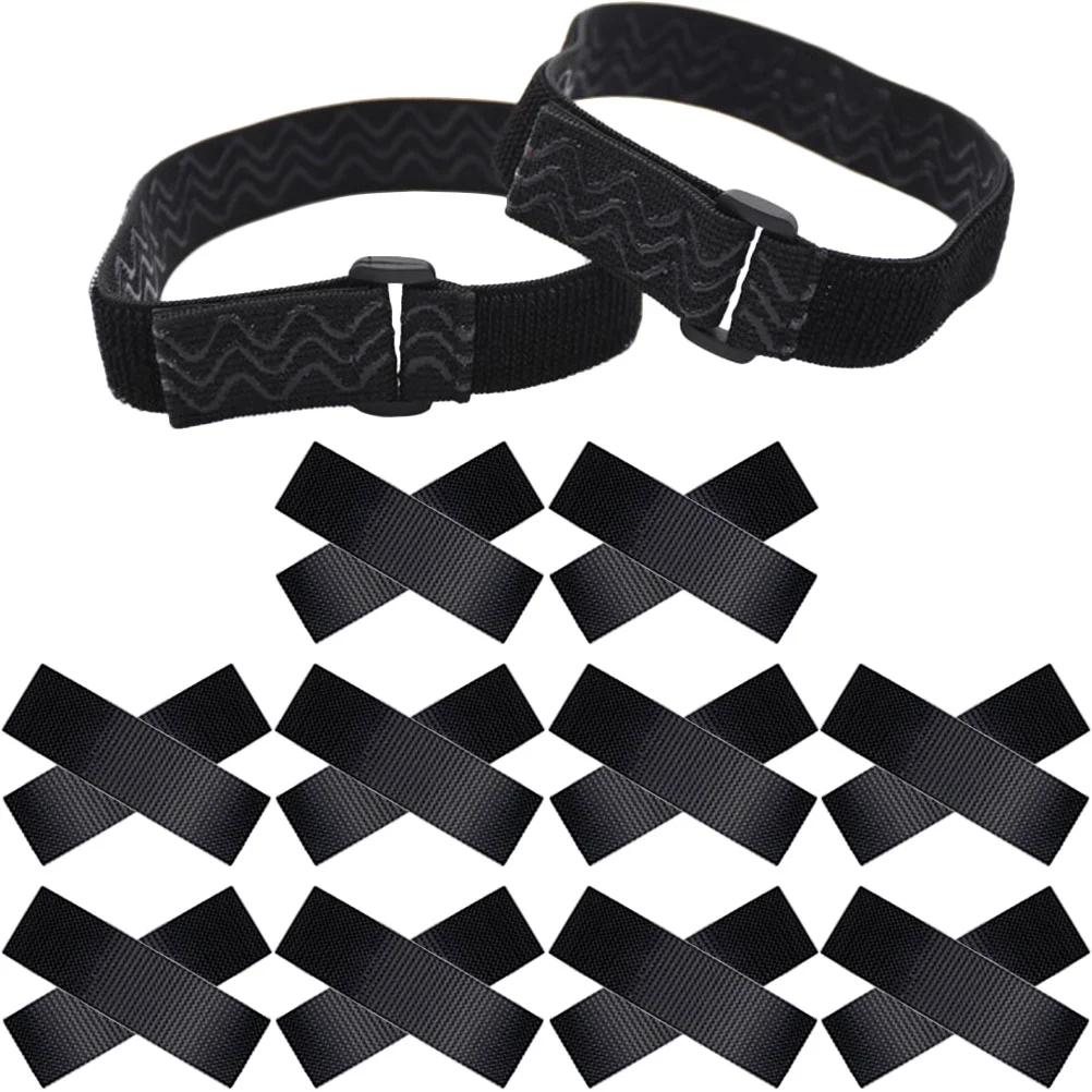 1 مجموعة مطاطا التمهيد الأشرطة قابل للتعديل المضادة للانزلاق الركبة عالية الأحذية إصلاح حزام الأحذية استقرار قابل للتعديل التمهيد الأشرطة #4