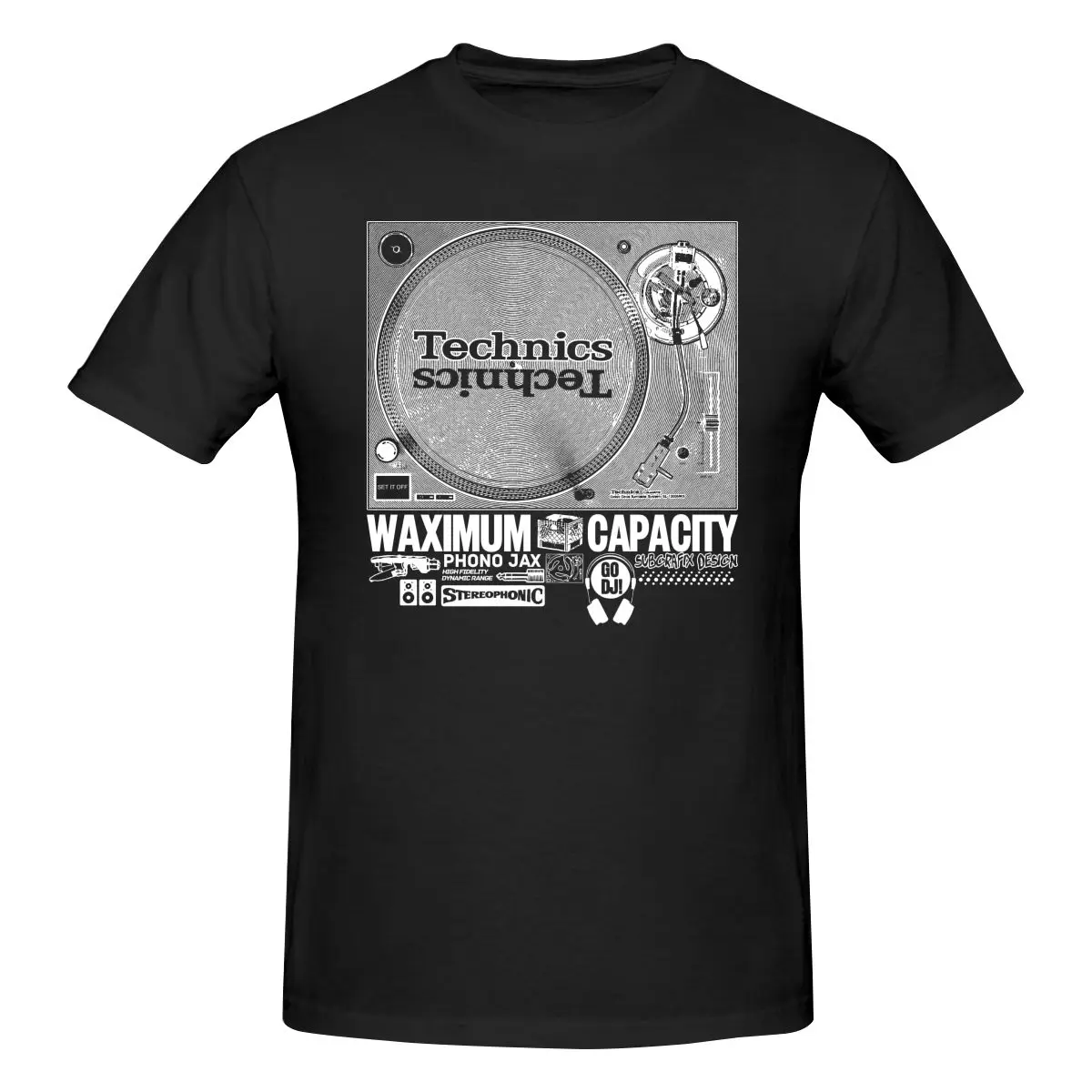 Technics 1200 Music Dee Jay Turntablism Hip-Hop Shirt T-shirt Tee Gift Trendy Novelty Hot Selling