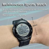 Multifunction Coach Sports Watch Digital Timer Clock Alarm Soccer Referee Athletic Watch for Running Chronograph 100Group Memory