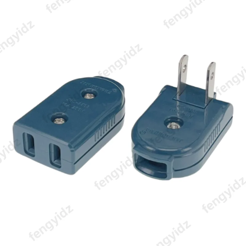 الولايات المتحدة الأمريكية اليابان كندا تايوان المكسيك الذكور الإناث الأسلاك قابس طاقة 90 درجة دوران 2 دبوس 10A سلك تمديد الطاقة Rewireable التوصيل