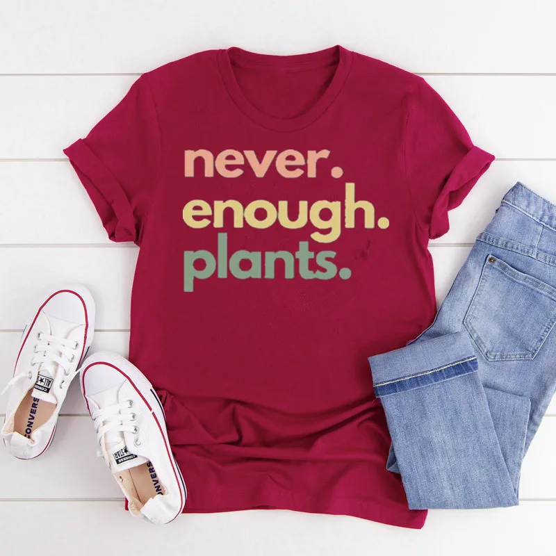 Camiseta de manga larga con cuello redondo para mujer, camisa de manga corta con diseño de plantas, estilo gótico, regalo de jardinería