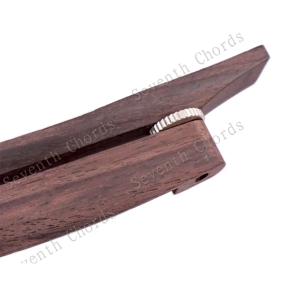 Rosewood 6 String Archtop Guitar Adjustable Bridge Part For Jazz Acoustic Guitar Hollow Semi-hollow Guitar Bridge Arc Design