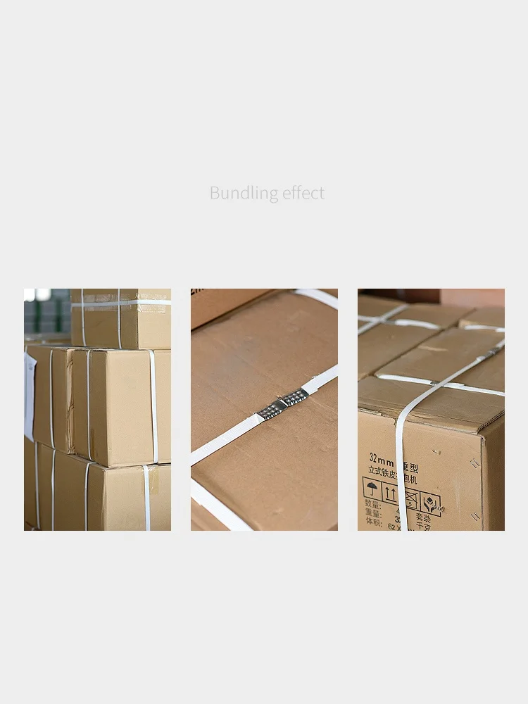 Factory Price Manual 13mm PP Straps Three in One  Packing Banding Strapping Tool Packaging Machine for Carton Box view 4
