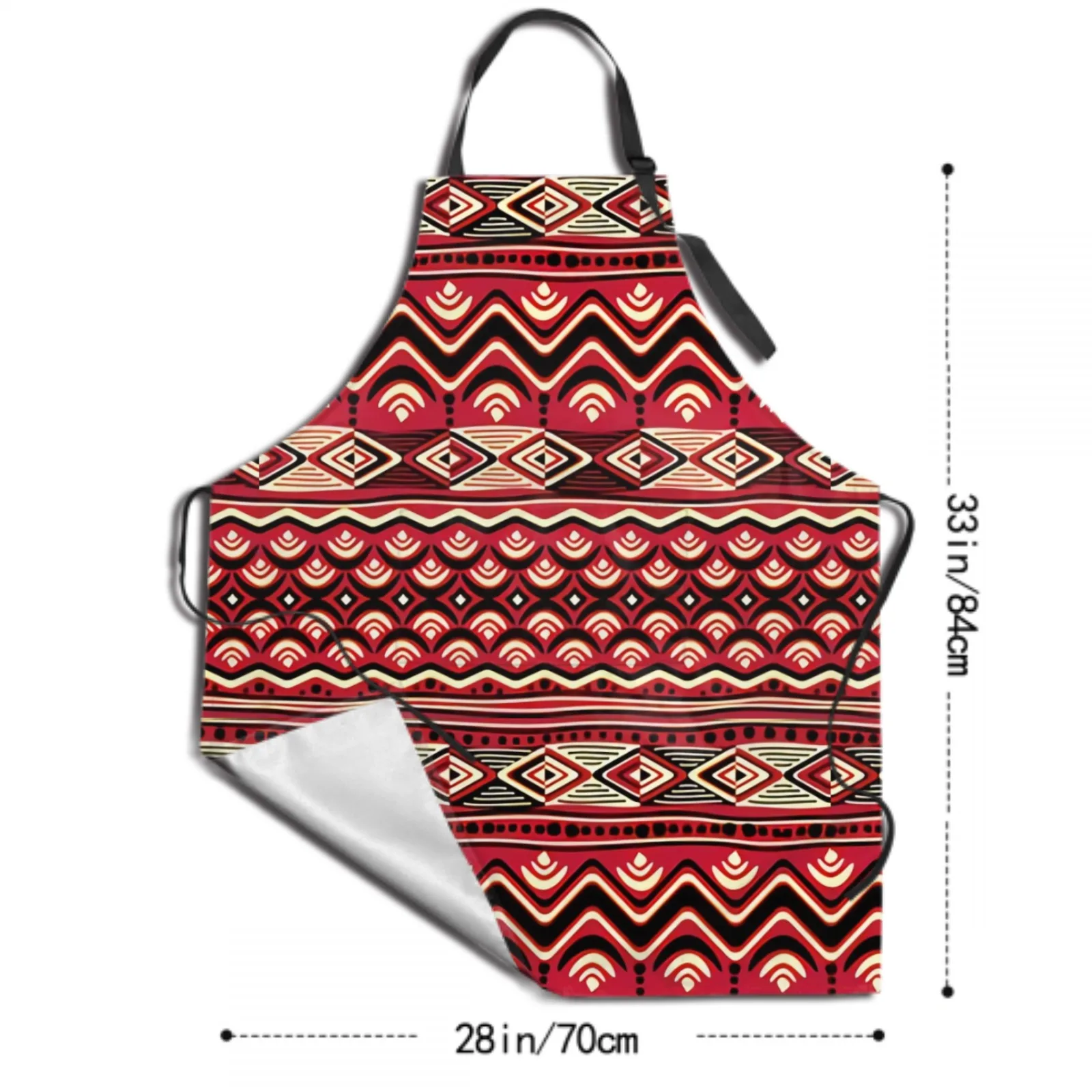 Tablier imperméable à motif africain avec 2 poches, tablier de chef de cuisine, broCumbria des cheveux, cuisson, peinture, jardinage